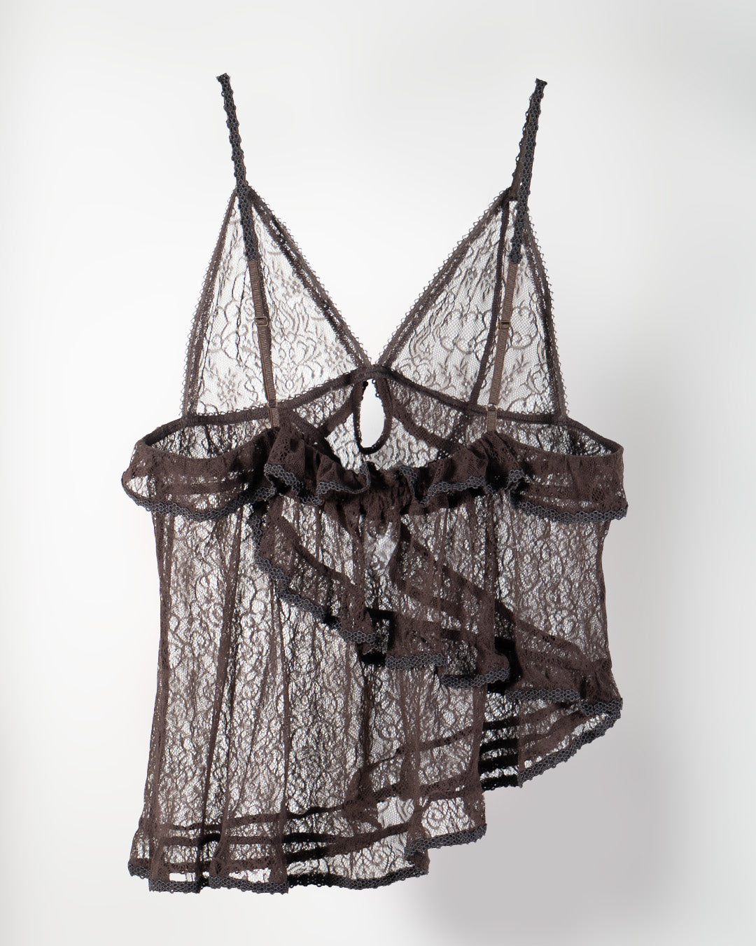 Lace Camisole Dark brown【予約販売：2026年9月～10月発送予定】