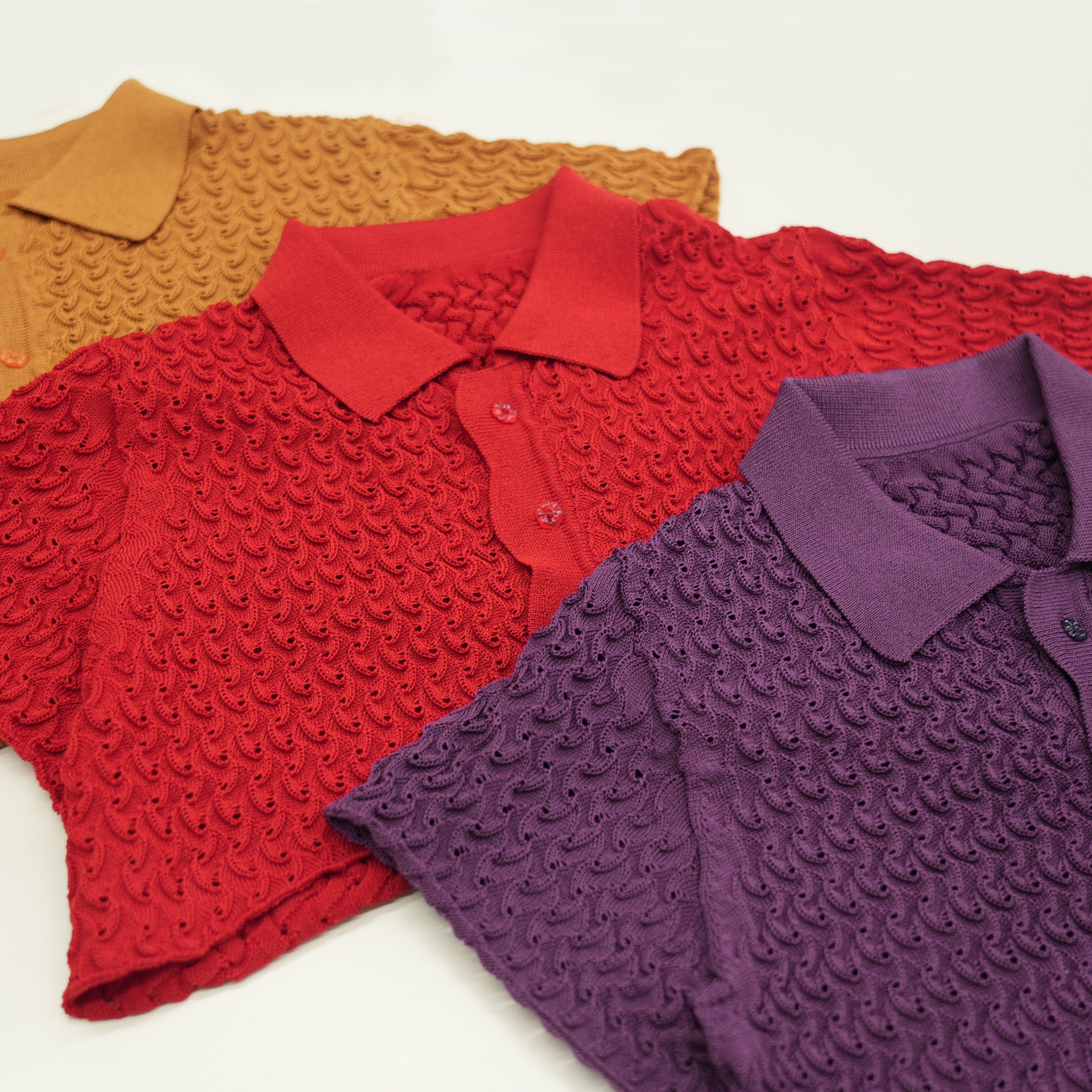 Wave Polo Bolero Knit Dress Set Brown【予約販売：2026年3月～5月発送予定】