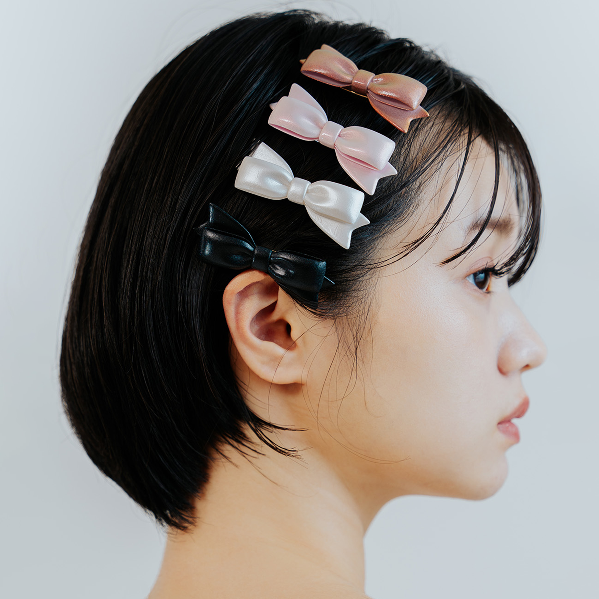 【予約販売商品】Ribbon Hair Barrette - mini -