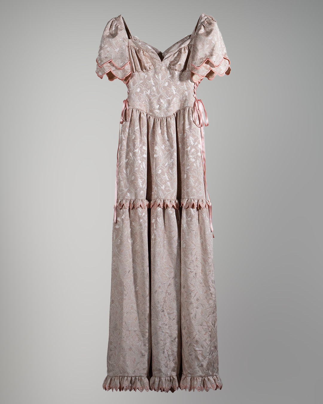 Sazanka petal embroidered dress Pink【予約販売：2026年9月～10月発送予定】
