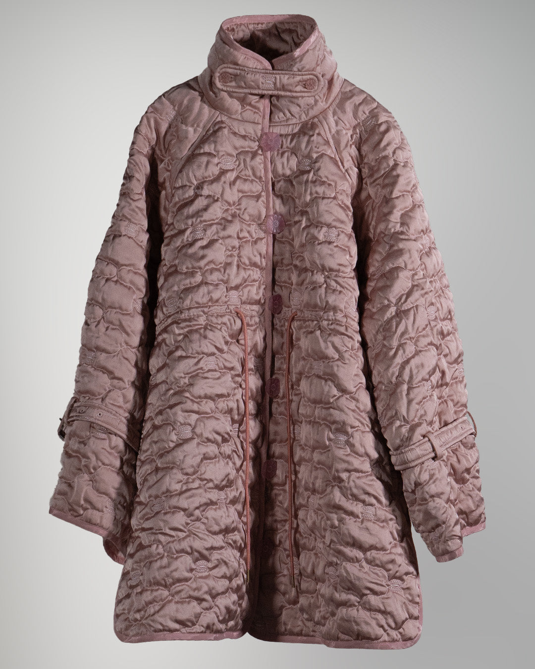 Sazanka quilted satin jacket Pink【予約販売：2026年9月～10月発送予定】