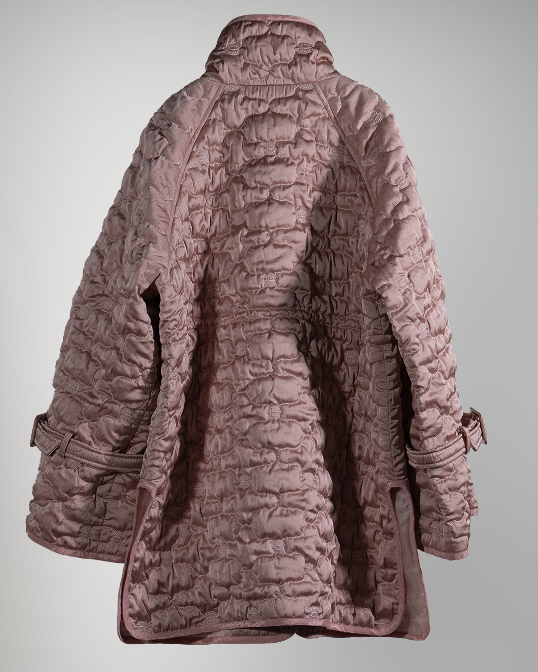 Sazanka quilted satin jacket Pink【予約販売：2026年9月～10月発送予定】