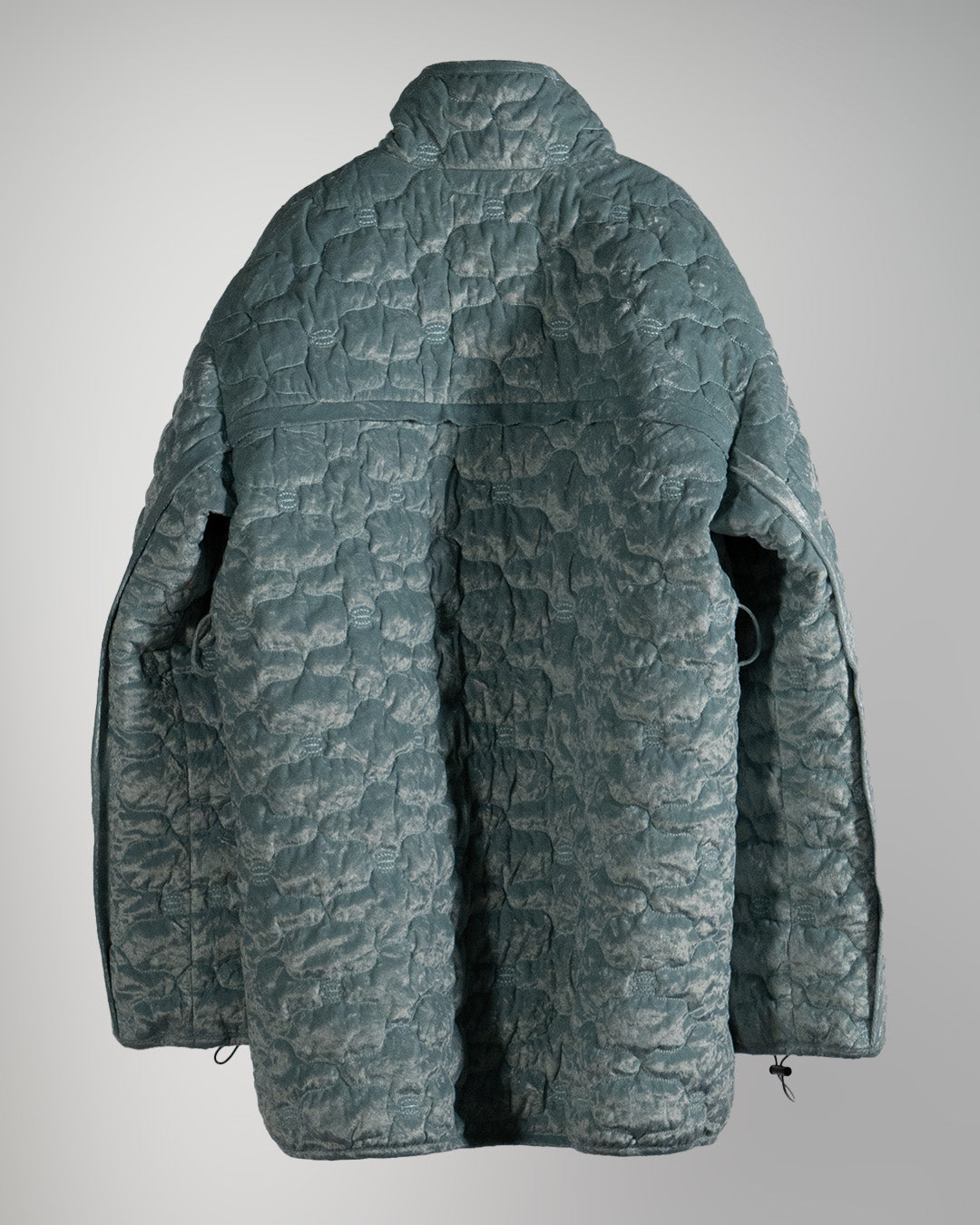 Sazanka quilted velour coat Mint green【予約販売：2026年9月～10月発送予定】