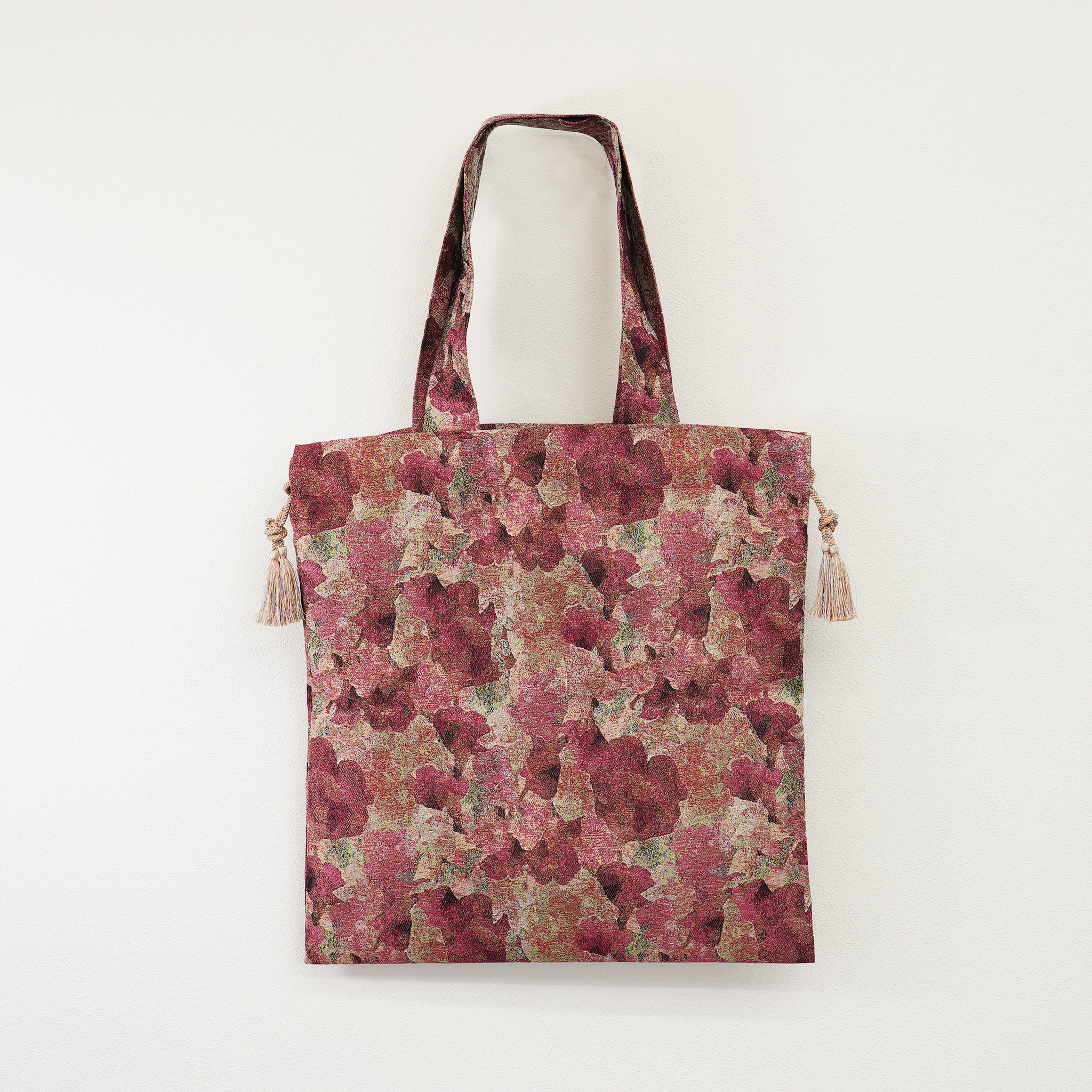 Snapdragon Floral Jacquard Reversible Tote Bag Pink【予約販売：2026年3月～5月発送予定】
