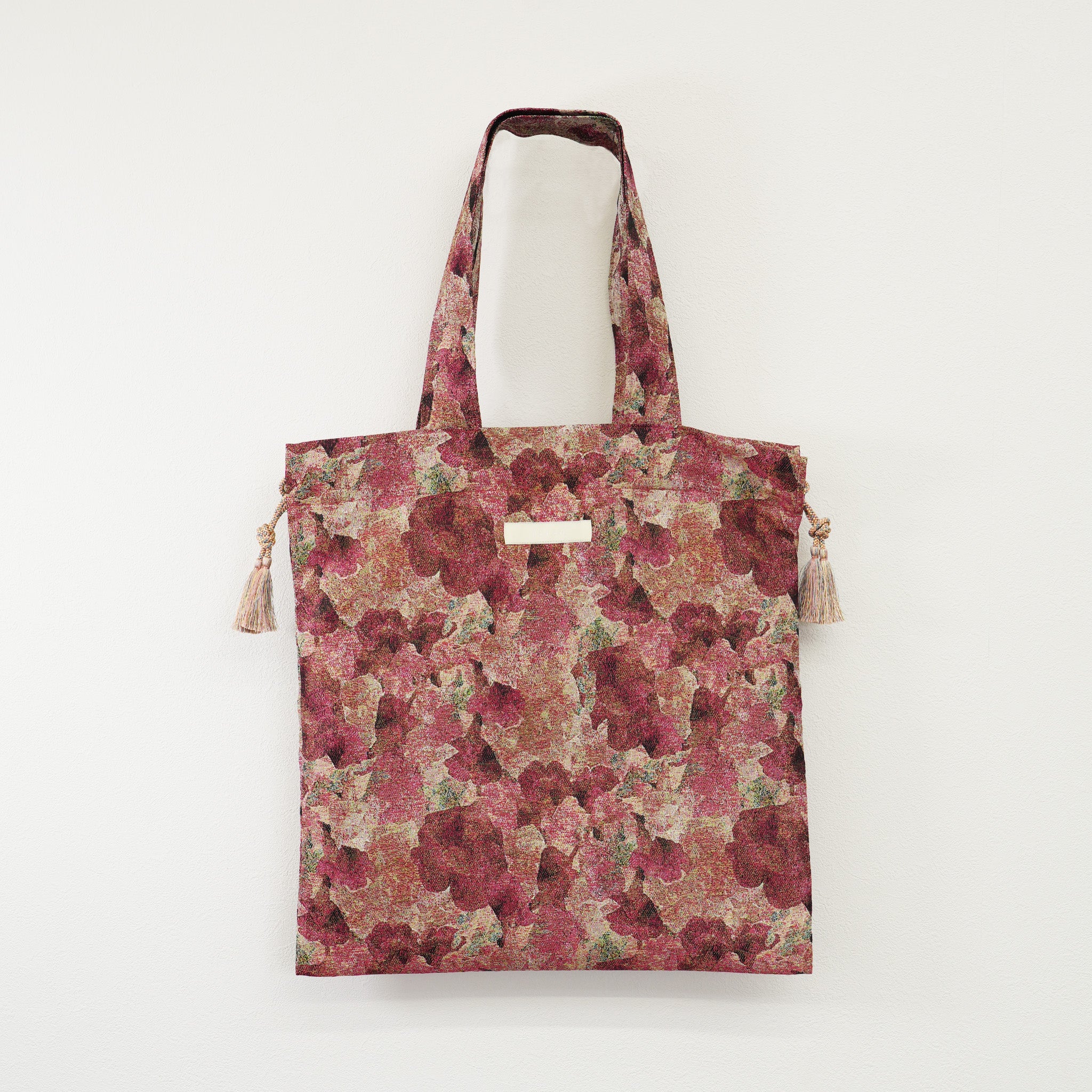 Snapdragon Floral Jacquard Reversible Tote Bag Pink【予約販売：2026年3月～5月発送予定】