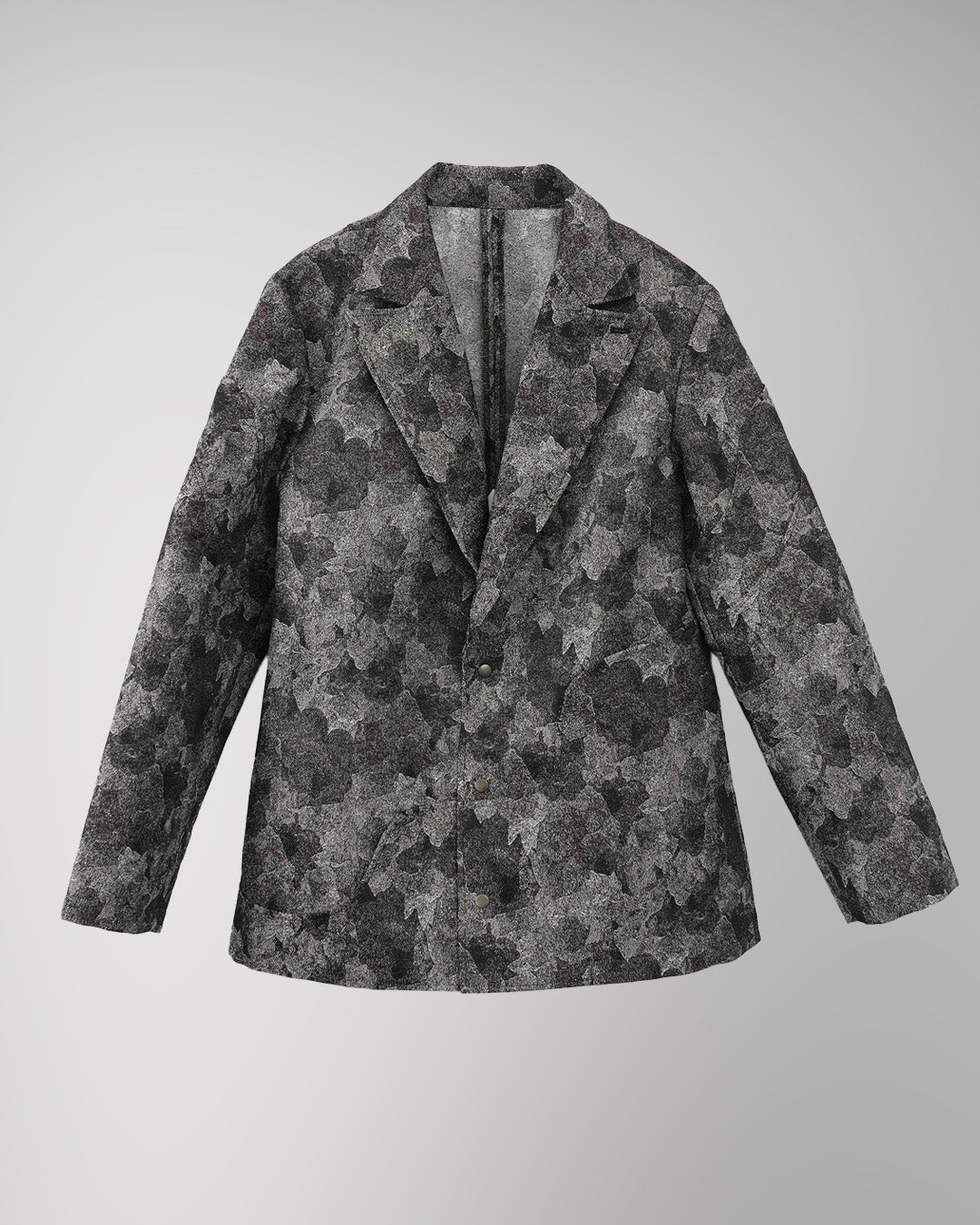 Snapdragon Floral Jacquard Jacket Gray