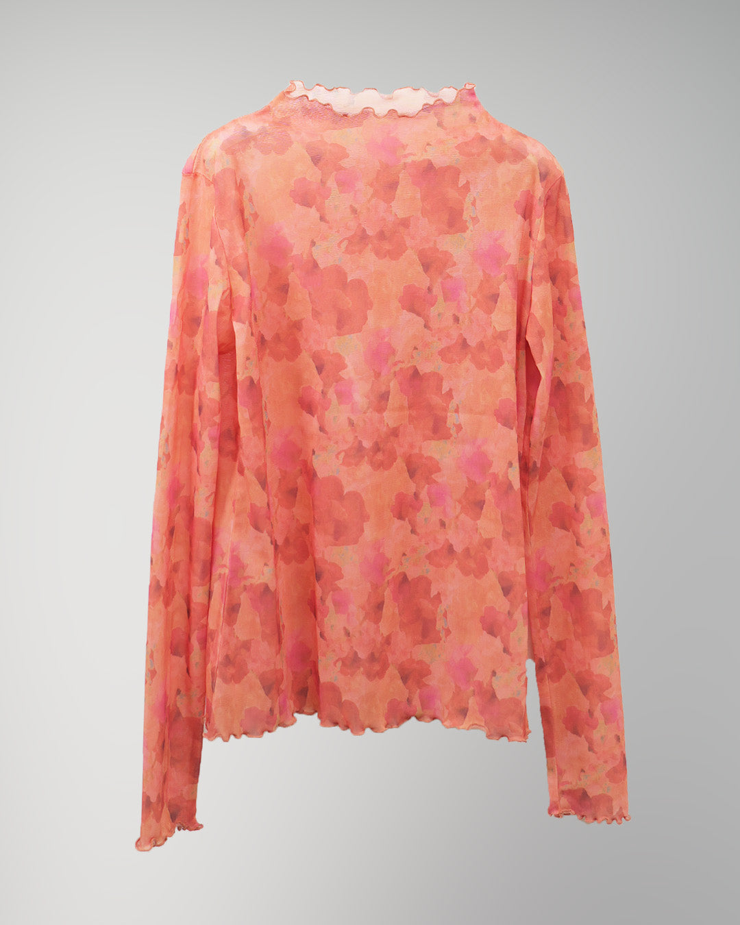 Snapdragon Floral Print Fitted Top Pink
