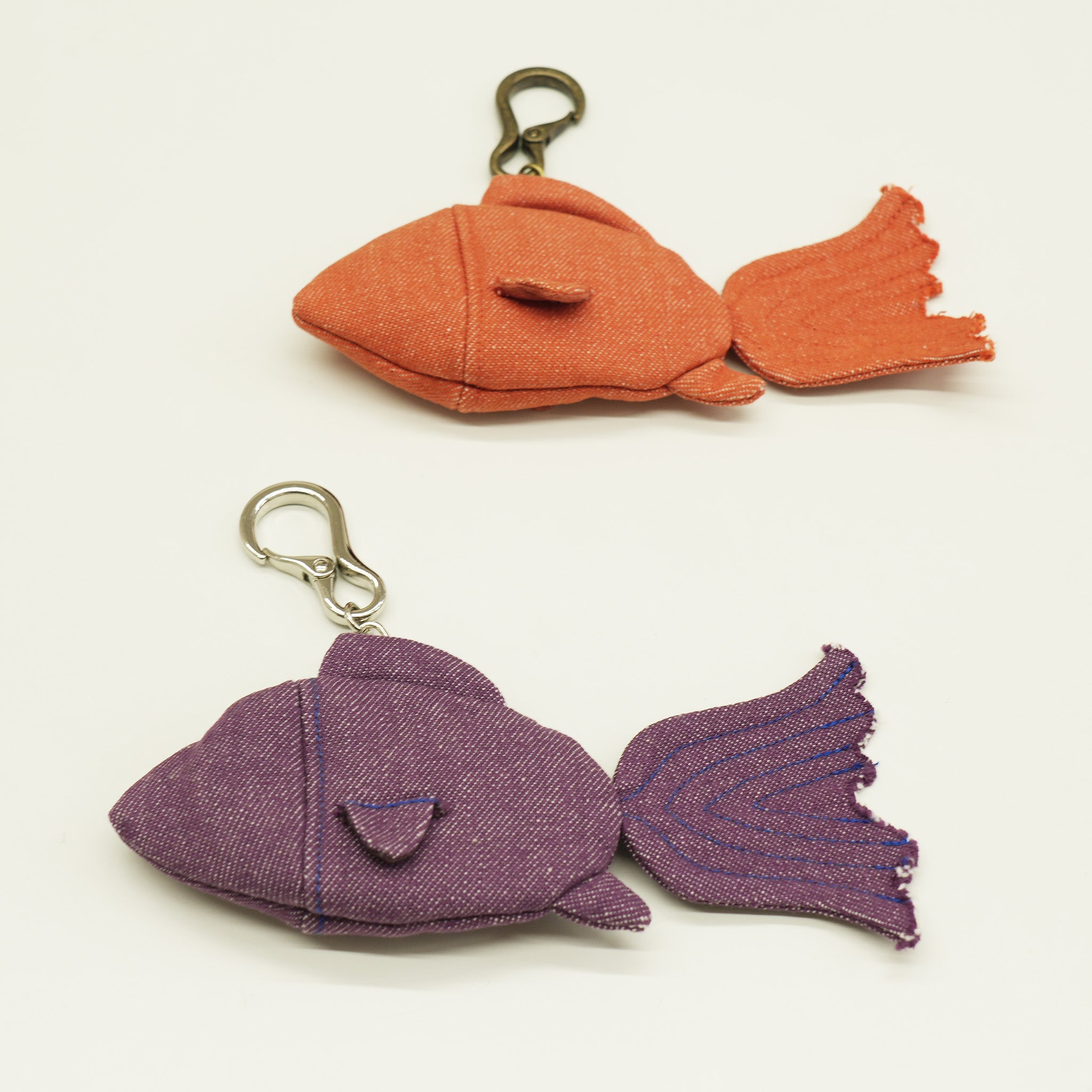 Goldfish Denim Bag Charm Purple【予約販売：2026年3月～5月発送予定】