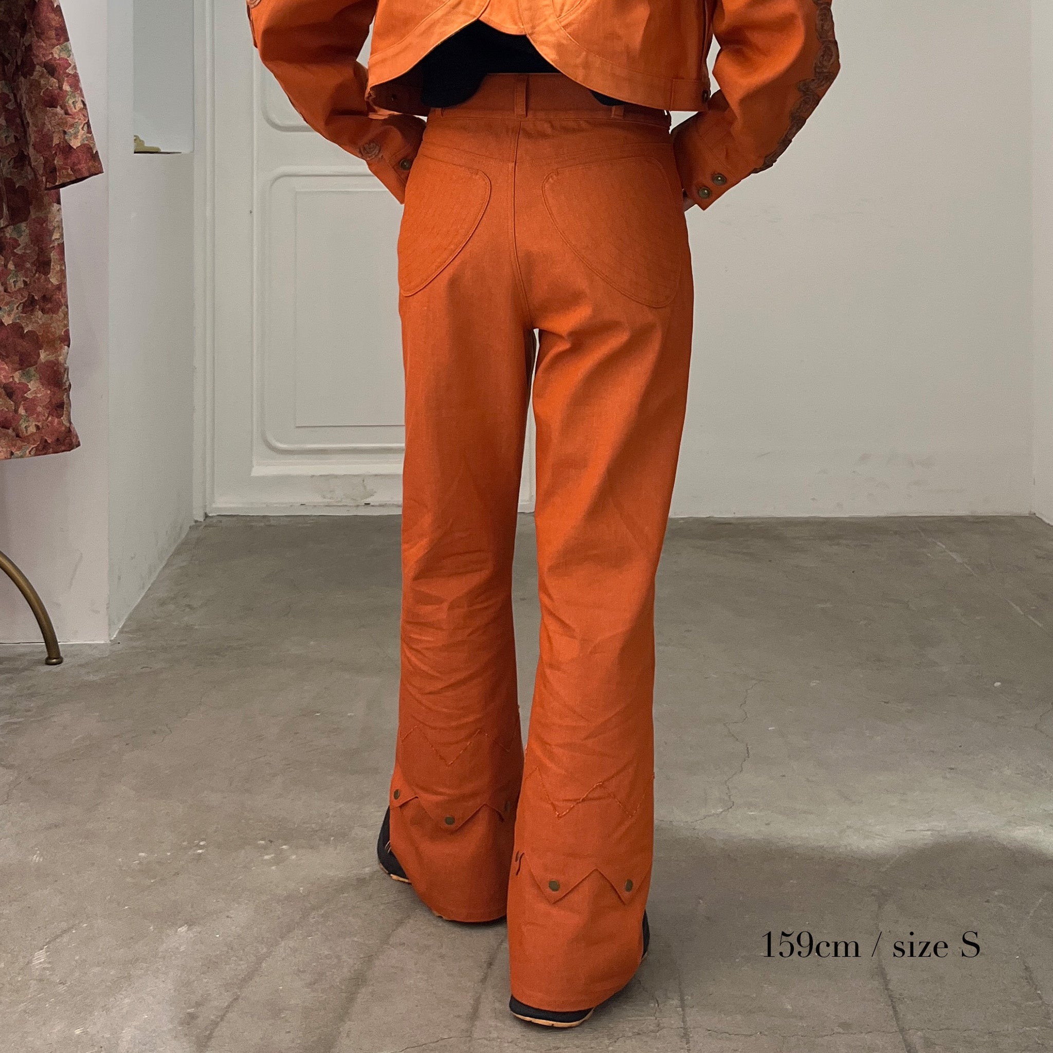 Goldfish Denim Trousers Orange【予約販売：2026年3月～5月発送予定】