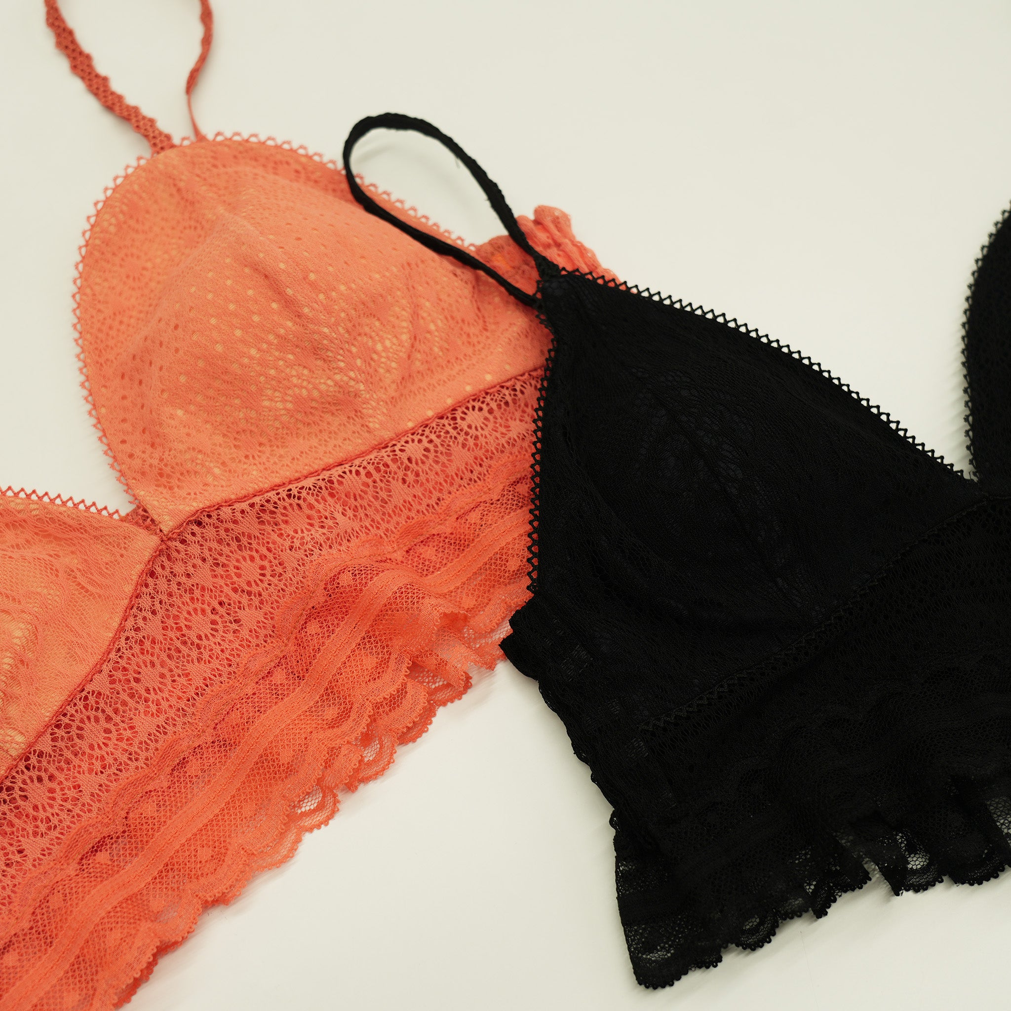 Lace Asymmetric Bralette Black【予約販売：2026年3月～5月発送予定】