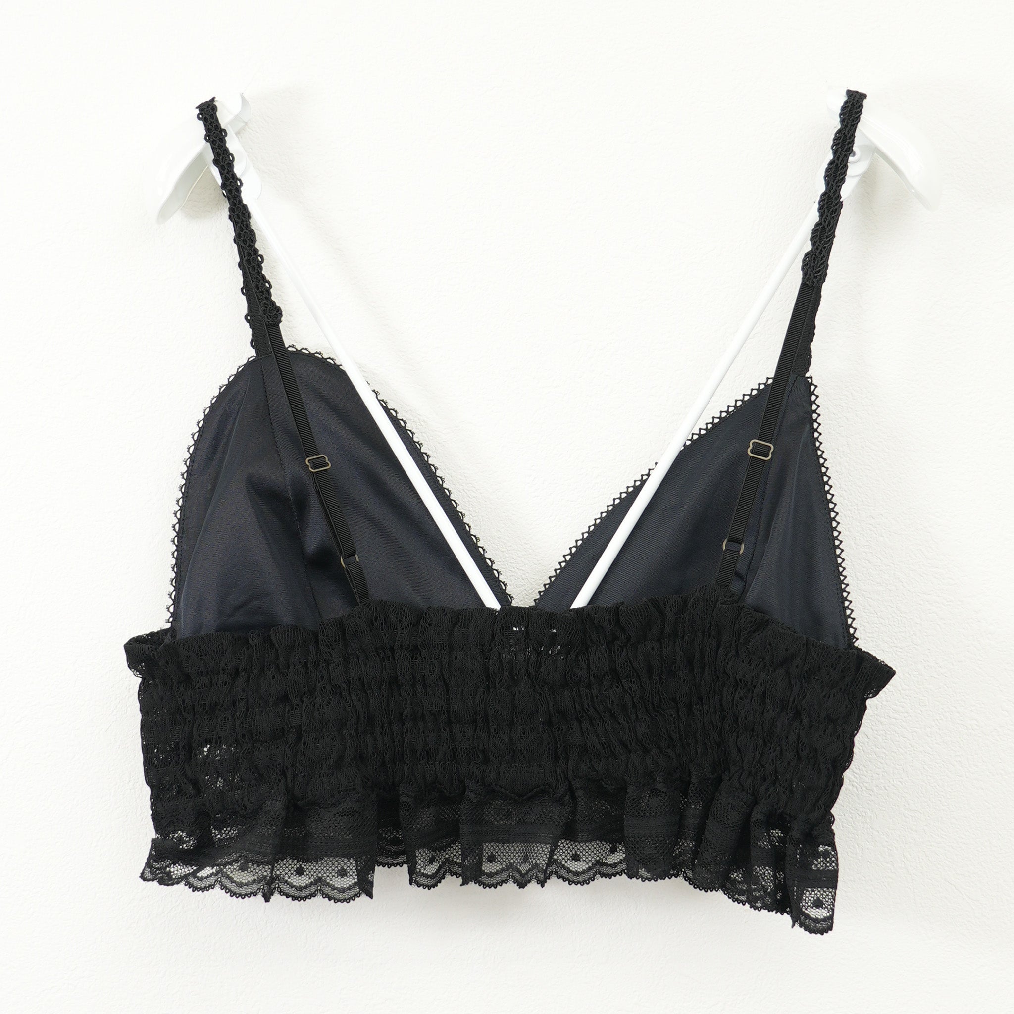 Lace Asymmetric Bralette Black【予約販売：2026年3月～5月発送予定】