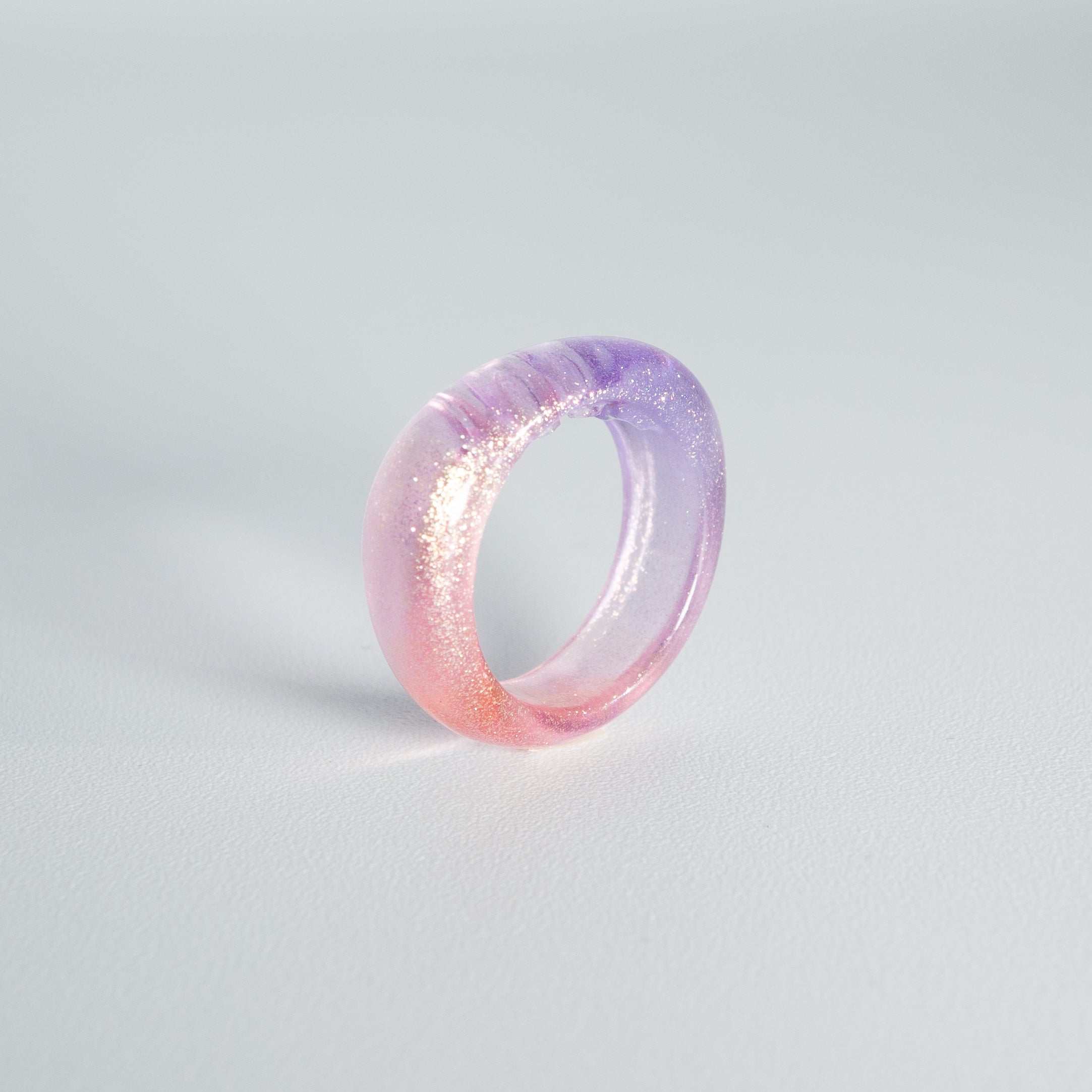 2009 RING Sunset Purple Gloss Gold Glitter