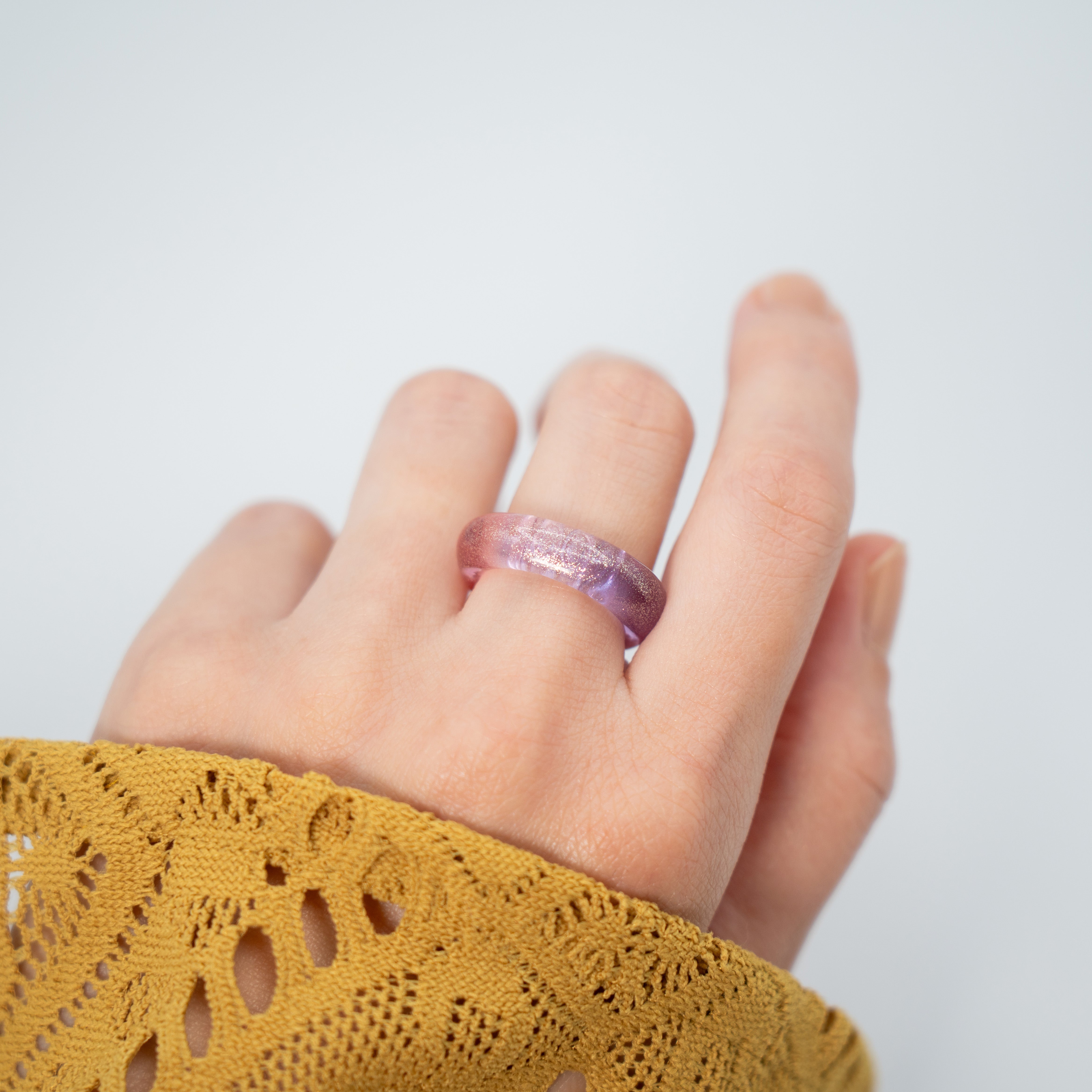 2003 RING Sunset Purple Gloss Gold Glitter