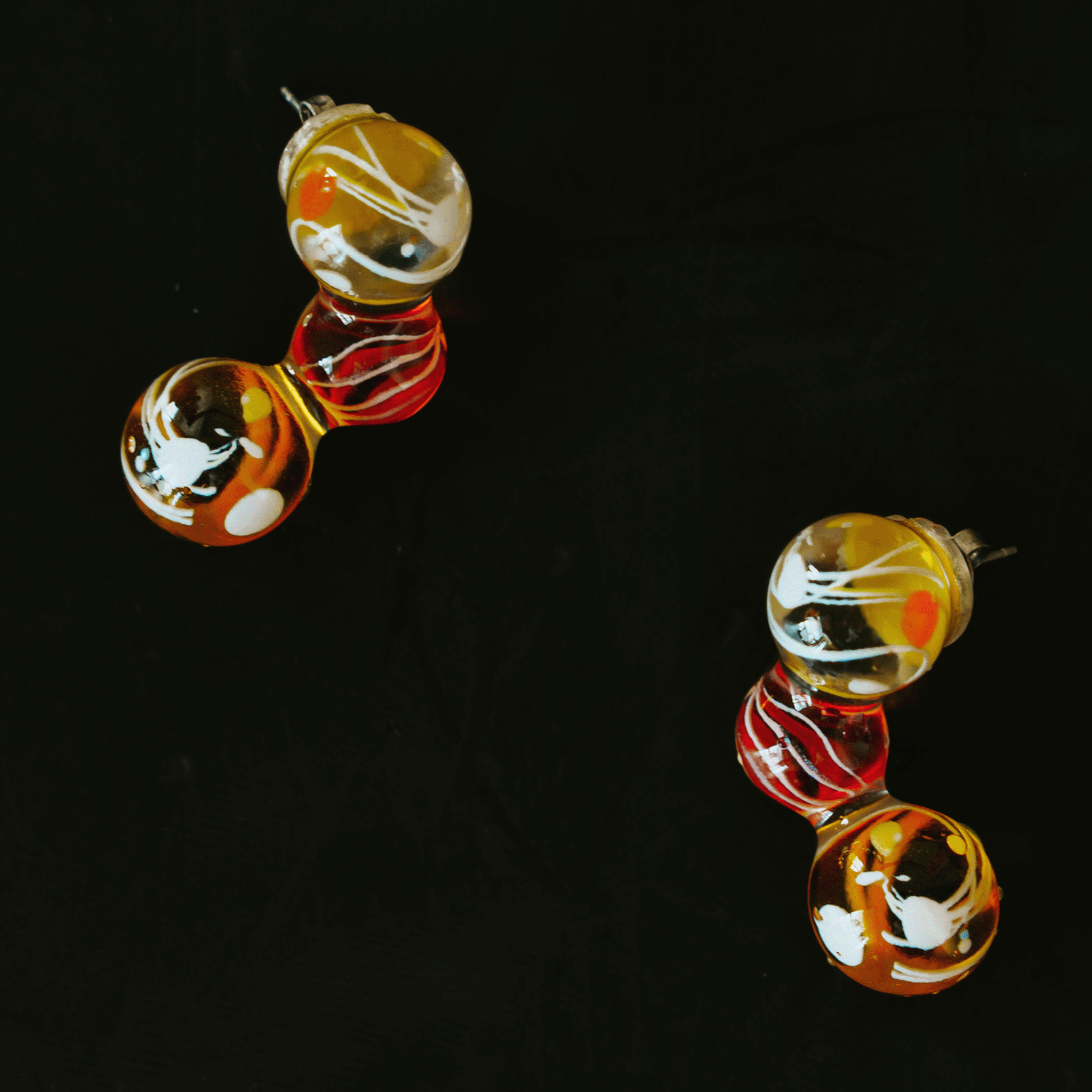 Water Balloon Bubble Earrings ( Set ) Red【予約販売：2026年3月～5月発送予定】